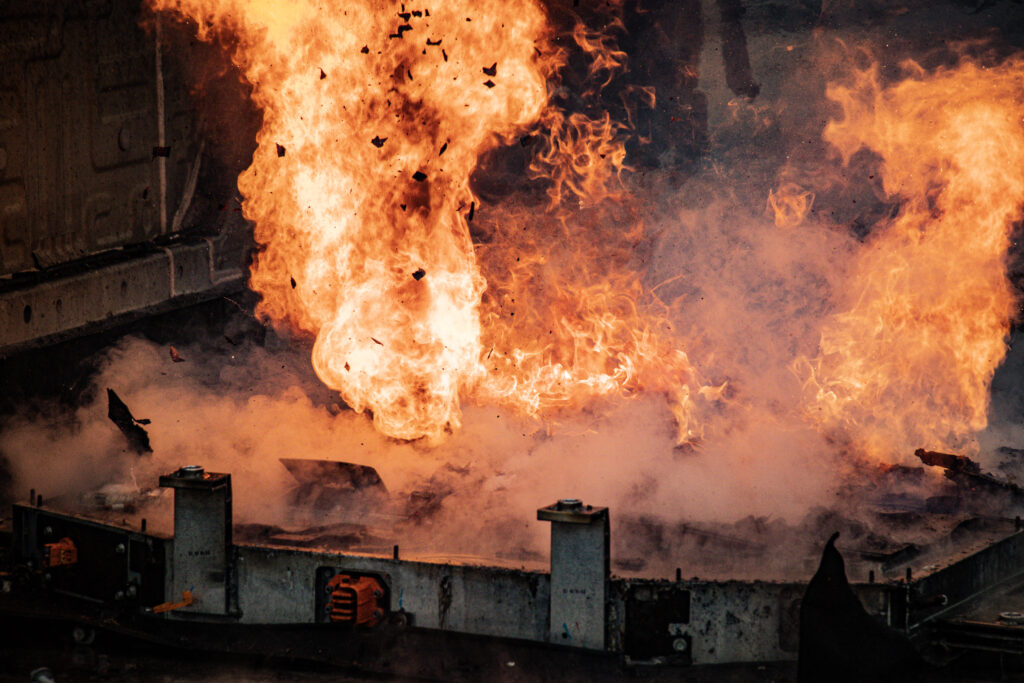 electric vehicle battery fire